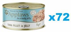Applaws Cat Adult Tuna Fillet in Jelly Set conserve pisica, cu ton in aspic 72x70g