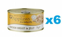 Applaws Cat Adult Chicken Breast in Jelly Mancare umeda pisica adulta, cu pui in aspic 6x70g