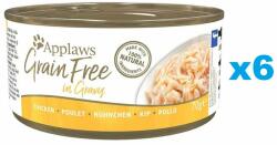 Applaws Cat Adult Grain Free in Gravy Chicken Breast Conserva pisica, cu pui in sos 6x70 g