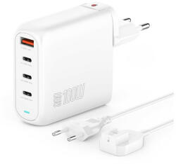 4smarts GaN Flex Pro töltő adapter 3xType-C + 1 USB, 100W, fehér (4S544100) - speedshop