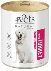 4Vets NATURAL 4Vets Natural Simple Recipe with Turkey 800 g