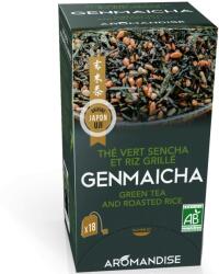 Aromandise Ceai verde cu orez Genmaicha bio 18 pliculete x 2g, Aromandise (ESELL-3560467100387-106554)