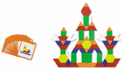 Viga Toys Fa mágneses puzzle Geometriai formák 102db