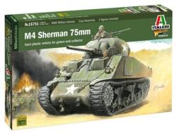 Italeri Italeri: M4 SHERMAN 75mm tank makett, 1: 56 15751 (15751)