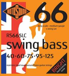 Rotosound RS665LC Set de corzi pentru chitară bas, oțel inoxidabil, 5 corzi, 40 60 75 95 125 (RS665LC)