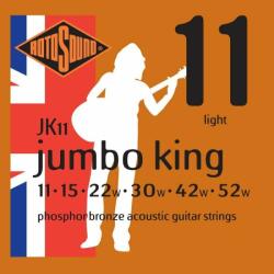 Rotosound JK11 Coarde de chitară acustică, bronz fosforos, 11 15 22 22 30 42 52 (JK11)