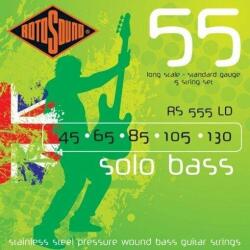 Rotosound RS555LD Set de corzi de chitară bas, capac de oțel, 5 corzi, 45 65 85 105 105 130 (RS555LD)