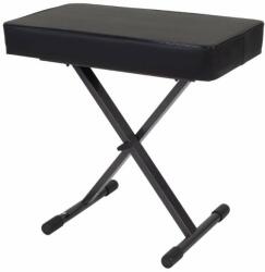 Proel EL55 Scaun pentru pian, gri antracit, scaun acoperit cu viță de vie neagră, sarcină maximă: 100 kg (EL55)