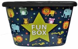 Mizan Cutie depozitare pentru copii , 50 litri, FUN BOX V2, multicolor cu animalute