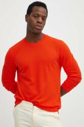 Benetton pamut pulóver könnyű, narancssárga - narancssárga L - answear - 26 990 Ft