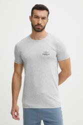Aeronautica Militare t-shirt szürke, férfi, nyomott mintás, AM1UTI003 - szürke L