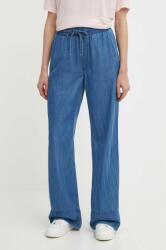 Pepe Jeans nadrág LOOSE ST PANTS UHW TENCEL női, magas derekú széles, PL204685 - kék 28/30