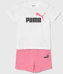 PUMA baba pamut melegítő Minicats & Shorts Set rózsaszín - rózsaszín 86