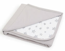 ceba baby pamut babapléd 90X100 cm - Light grey + Grey Stars
