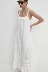 ANSWEAR pamut ruha fehér, maxi, harang alakú - fehér S - answear - 39 990 Ft