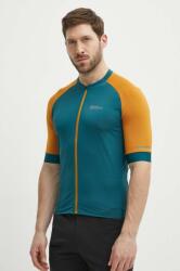 Jack Wolfskin kerékpáros póló Gravex zöld, mintás - zöld L