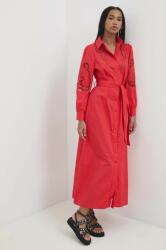 ANSWEAR pamut ruha piros, maxi, harang alakú - piros S