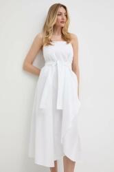 Giorgio Armani pamut ruha fehér, mini, harang alakú, 3DYA28 YN4RZ - fehér L