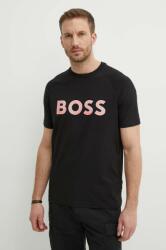 Boss Green t-shirt fekete, férfi, nyomott mintás, 50512999 - fekete M