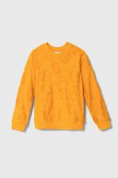 GUESS gyerek melegítőfelső pamutból narancssárga, mintás - narancssárga 147-157 - answear - 19 990 Ft