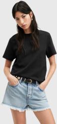 AllSaints pamut póló LISA női, fehér, WM635Z - fekete 42