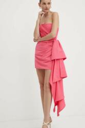 Bardot ruha ALANIS rózsaszín, mini, testhezálló, 59273DB - rózsaszín L