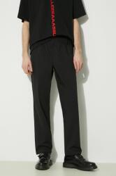 New Balance nadrág Twill Straight Pant 30" férfi, fekete, egyenes, MP41575BK - fekete M