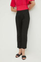 Medicine nadrág női, fekete, magas derekú chino - fekete XL - answear - 11 990 Ft