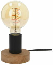 Safako Enar asztali lámpa E27-es foglalat, 1 izzós, 25W olajozott tölgy-fekete