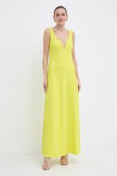 Luisa Spagnoli ruha RUNWAY COLLECTION sárga, maxi, harang alakú, 541117 - sárga Univerzális méret
