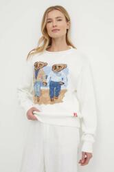 Ralph Lauren pamut pulóver könnyű, fehér, 211935308 - fehér XS