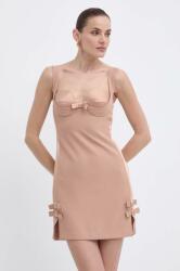 Elisabetta Franchi ruha bézs, mini, testhezálló, AB65042E2 - bézs 34
