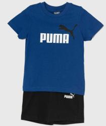 PUMA baba pamut melegítő Minicats & Shorts Set sötétkék - sötétkék 86