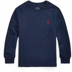 Ralph Lauren gyerek pamut pulóver sötétkék, könnyű, 322843804002 - sötétkék 124-134