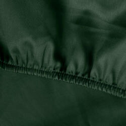  Dina pamut-szatén gumis lepedő Sötétzöld 160x200 cm +30 cm