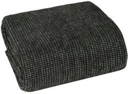  Amber gofri szerkezetű puha takaró Fekete 70x160 cm