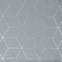  Cube mintás dekor függöny Ezüst 140x250 cm
