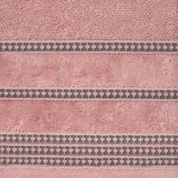  Amanda csíkos törölköző Pasztell rózsaszín 70x140 cm