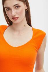 Medicine pamut póló női, narancssárga - narancssárga M