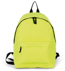 Kimood KI0130 klasszikus hátizsák bélelt hátrésszel Kimood, Fluorescent Yellow/Black-U (ki0130fye-bl-u)