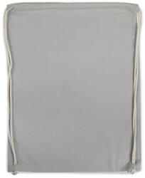 Kimood KI0125 pamut tornazsák-hátizsák fehér zsinórral Kimood, Snow Grey-U (ki0125sngr-u)