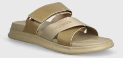 Tommy Hilfiger bőr papucs D DENSITY MIX SANDAL bézs, férfi, FM0FM05004 - bézs Férfi 43