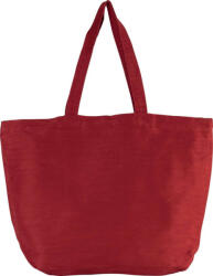 Kimood KI0231 nagy juta táska hosszú füllel és pamut béléssel Kimood, Washed Crimson Red-U (ki0231wcri-u)