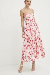 Bardot ruha LOLA rózsaszín, midi, harang alakú, 58164DB1 - rózsaszín S
