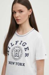 Tommy Hilfiger pamut póló női, fehér, WW0WW41575 - fehér XXL