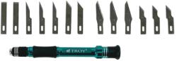 TROY Set cutter tip bisturiu cu capete interschimbabile Troy 21604, 14 piese (T21604)