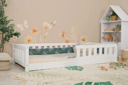 Ourbaby Pat de copii Montessori Ourbaby Meadow - alb