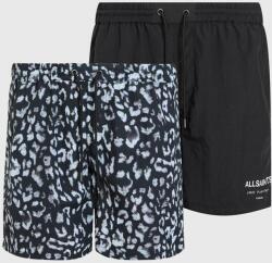 AllSaints fürdőnadrág LANI 2 PK SWIMSHORT 2 db fekete, férfi, M013WA - fekete XS