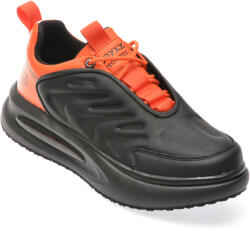 Gryxx Pantofi casual GRYXX negri, K908, din piele ecologica 42