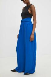 Answear Lab nadrág női, magas derekú széles - kék M - answear - 21 990 Ft